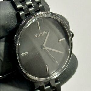 Nixon The VIX Rosé All Day Black Stainless Steel Minimalist Unisex 35mm Watch